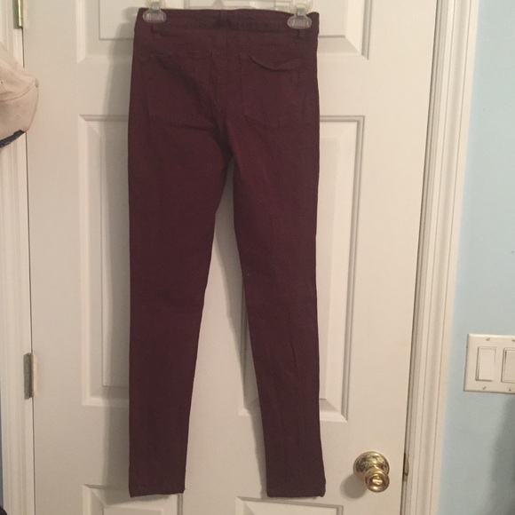 Burgundy skinny jeans - Picture 3 of 4