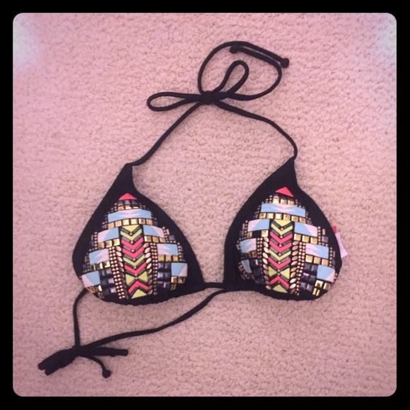 Tribal string bikini top