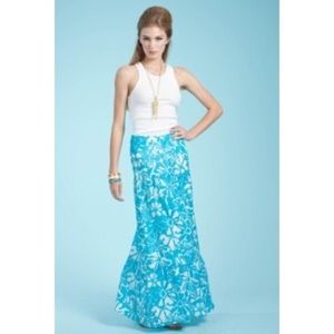 Trina Turk floral maxi skirt sz 8