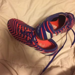 Adidas predator instinct FGsoccer cleats(red/blue)
