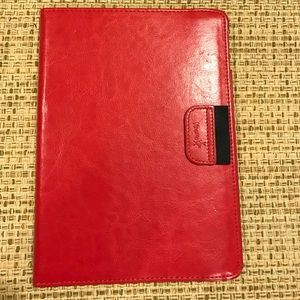 iPad Air Red Leather Case Porfolio