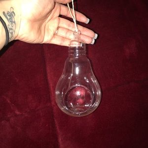 Hanging glass plant holder