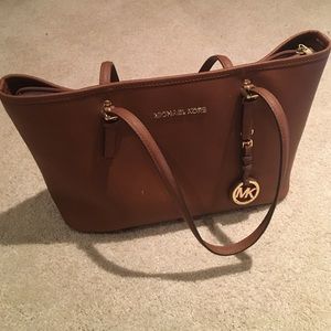 Michael Kors brown leather tote