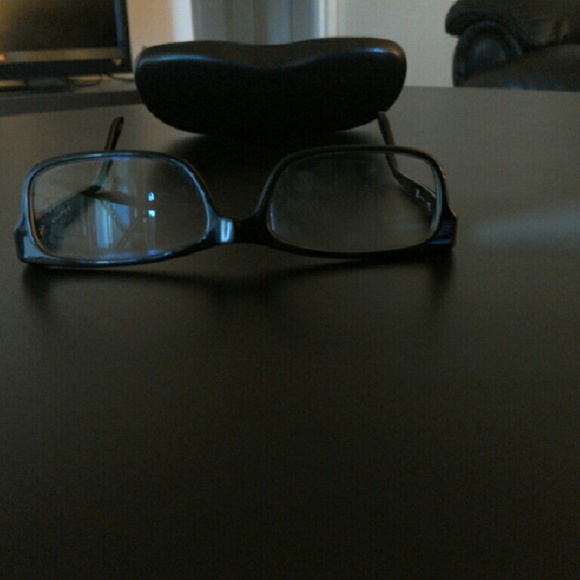 RayBan black framed glasses with tint - Picture 1 of 4