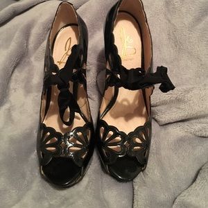 Joan and David Black Cicilee Heels.