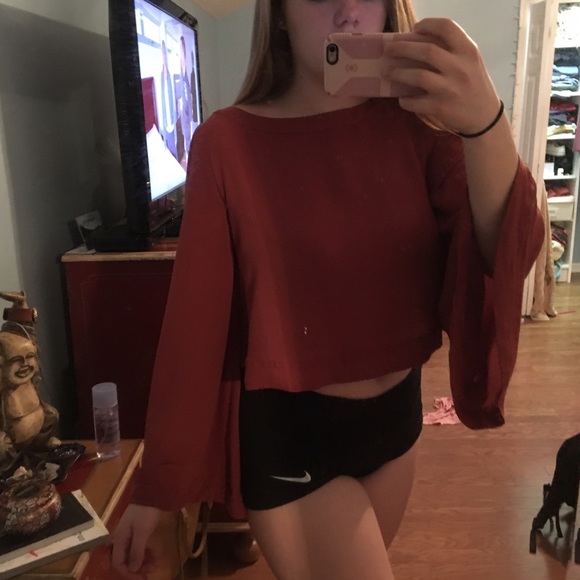 Free People Bell Sleeve Crop