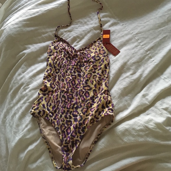 Tiger lily one piece leopard print