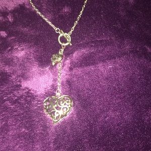 Gold heart necklace on sale!