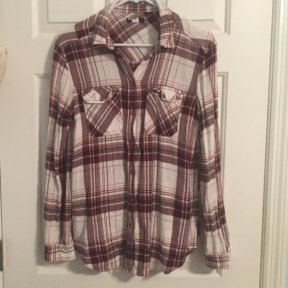 Burgundy BDG flannel - Picture 1 of 4