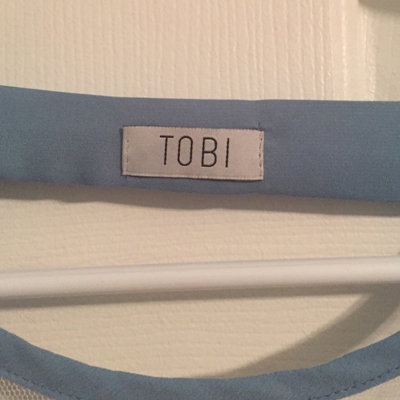 Sheer baby blue tank top - Picture 2 of 4