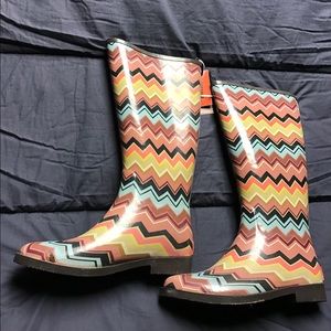 Missoni Zig Zag Rain Boots Sz 7 💕