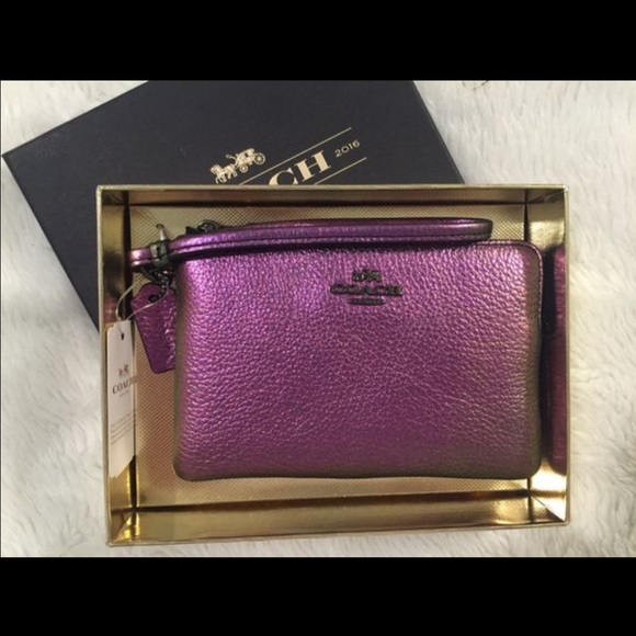 Coach Hologram Zip Wristlet