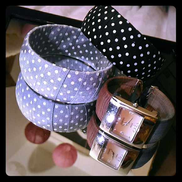 2/$8 • Claire's Watch & Two Dotted Bracelets