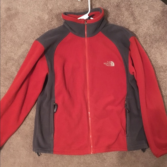 North face fleece zip up jacket