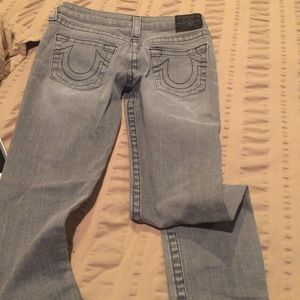 True Religion Gray Skinny Jeans