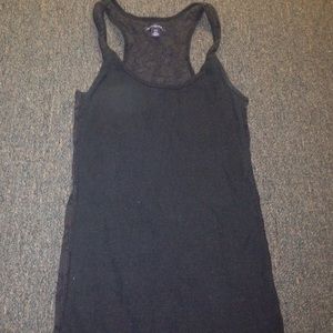Black lace tank