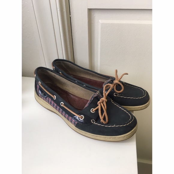 Navy Floral Sperry's 🚫SOLD🚫
