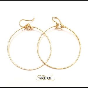14k Gold Simple Hoop Earrings