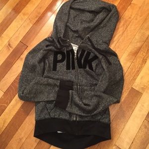 PINK full zip sweatshirt