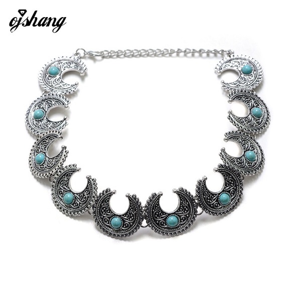 Turquoise silver choker - Picture 2 of 2