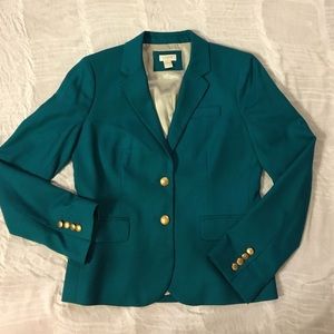 J.Crew schoolboy blazer in teal