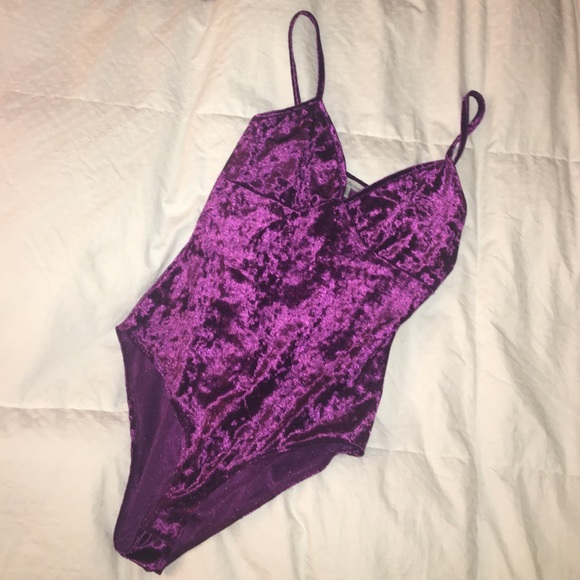 NEW Velvet Bodysuit Tank Top
