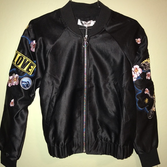 Satin bomber jacket. NWT