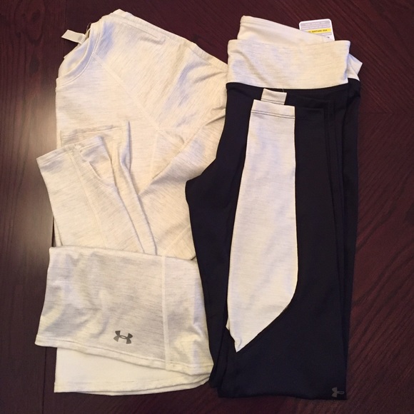 NWT || WMN'S UA Cozy Crew and Tight Shimmer