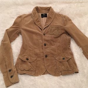 Anthropologie corduroy blazer Jacket tan size M