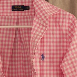 Pink Checkered Poplin