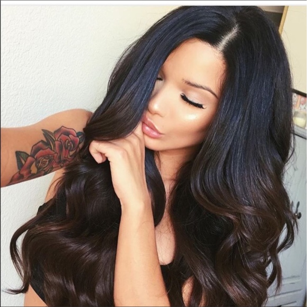 Bellami mochachino brown remy human hair clip ins