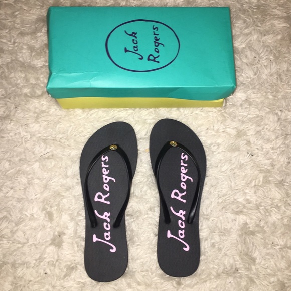 Jack Rogers- SKYE Black Flip Flops