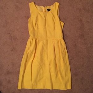 Canary yellow dress with pockets