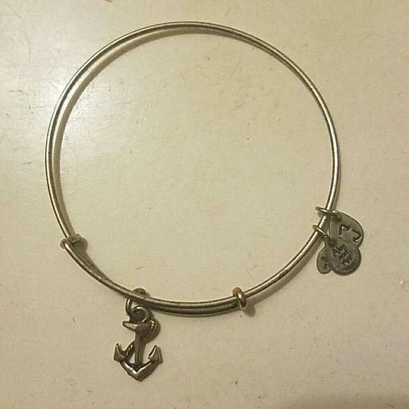 Authentic Alex & Ani Silver Anchor Bracelet