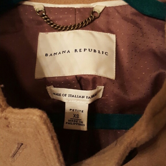 Banana republic wool tan coat - Picture 2 of 4