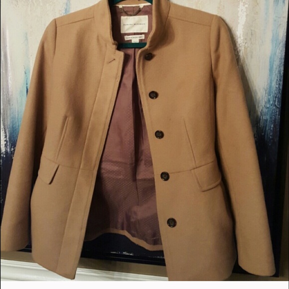 Banana republic wool tan coat - Picture 3 of 4