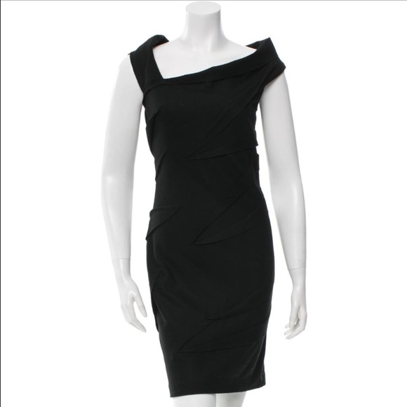 Diane von Furstenberg black wool dress Size 4 - Picture 3 of 4
