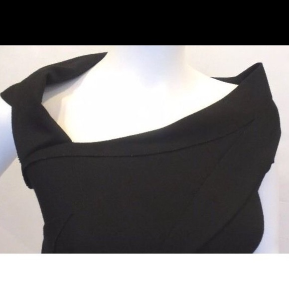 Diane von Furstenberg black wool dress Size 4 - Picture 4 of 4
