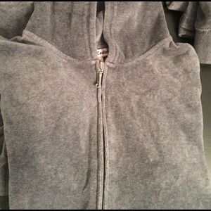 Grey Juicy Couture Velour Tracksuit Jacket