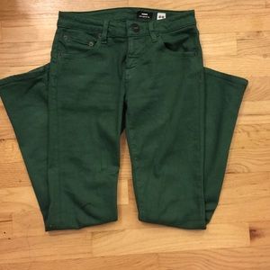 Volcom dark green jeans