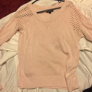 American eagle light pink sweater
