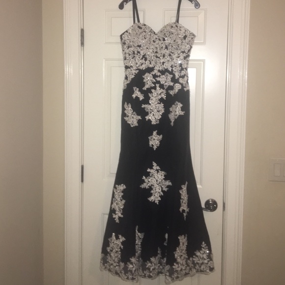 Beautiful black mermaid prom or formal dress