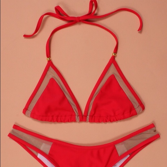 Clearance! Red bikini set sw156 - Picture 2 of 4