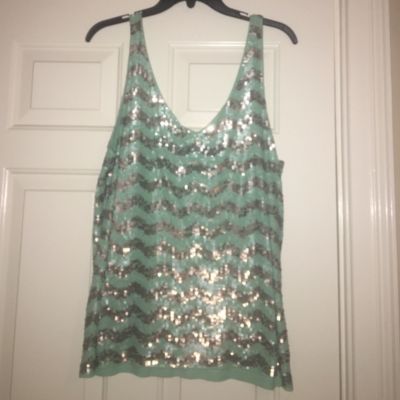 Jcrew sequin tank