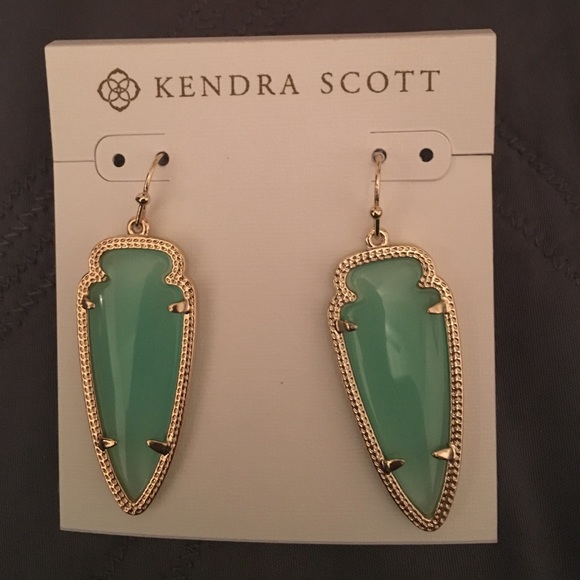Chalcedony sky earrings
