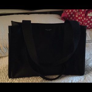 Black nylon Kate Spade diaper bag