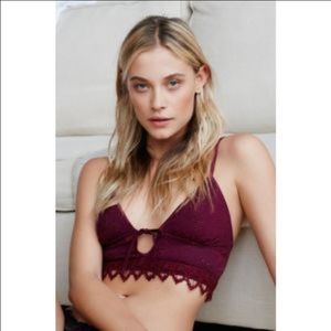 Free people sonnet bra large maroon never worn