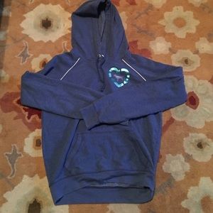 Pink hoodie pull over