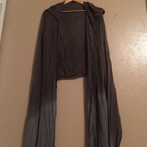 Silence + noise one size hooded ombré kimono