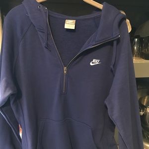 NWOT Nike womens XL Hooded sweatshirt quarter zip